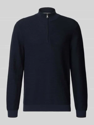 Sweter z dzianiny z kołnierzem OLYMP Level Five