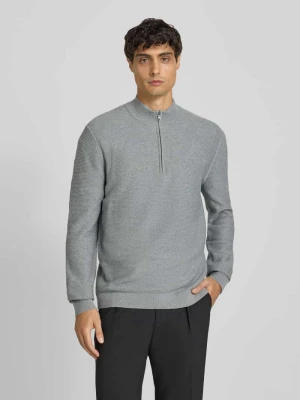 Sweter z dzianiny z kołnierzem OLYMP Level Five