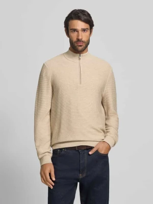 Sweter z dzianiny z kołnierzem OLYMP Level Five