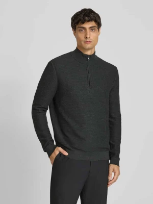 Sweter z dzianiny z kołnierzem OLYMP Level Five