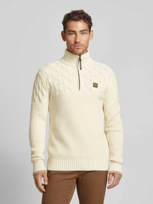 Sweter z dzianiny z kołnierzem PME Legend