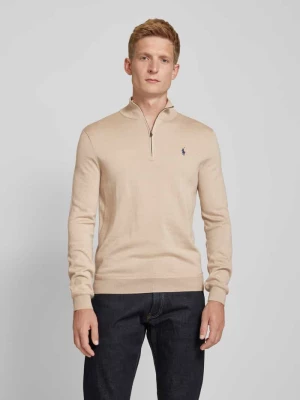 Sweter z dzianiny z kołnierzem Polo Ralph Lauren