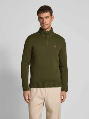 Sweter z dzianiny z kołnierzem Polo Ralph Lauren