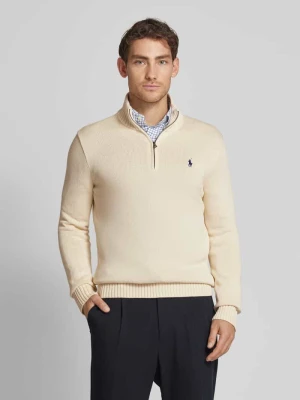 Sweter z dzianiny z kołnierzem Polo Ralph Lauren