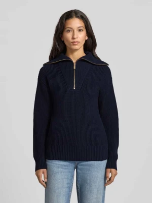 Sweter z dzianiny z kołnierzem Stefanel