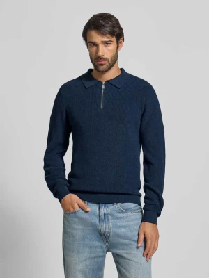 Sweter z dzianiny z kołnierzem z połami MCNEAL
