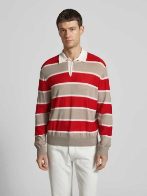 Sweter z dzianiny z kołnierzykiem polo Armani Exchange