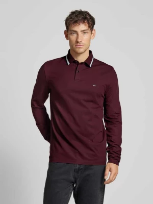 Sweter z dzianiny z kołnierzykiem polo Christian Berg Men