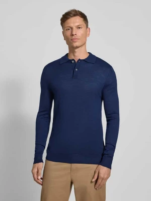 Sweter z dzianiny o kroju slim fit z mieszanki wełny Christian Berg Men
