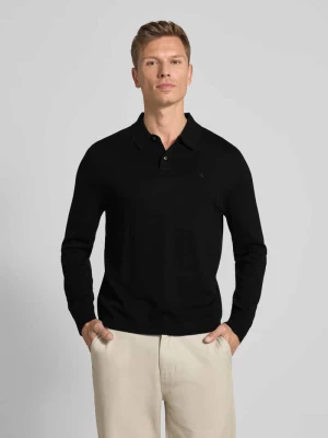 Sweter z dzianiny z kołnierzykiem polo CK Calvin Klein