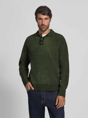 Sweter z dzianiny z kołnierzykiem polo JAKE*S STUDIO MEN