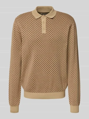 Sweter z dzianiny z kołnierzykiem polo model ‘BAO POLO KNIT’ Blend