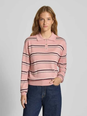 Sweter z dzianiny z kołnierzykiem polo model ‘Lilith’ LeGer by Lena Gercke