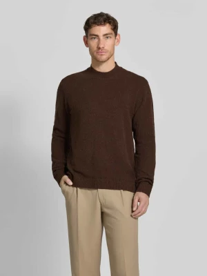 Sweter z dzianiny z kołnierzykiem polo model ‘MAVERICK’ Jack & Jones Premium