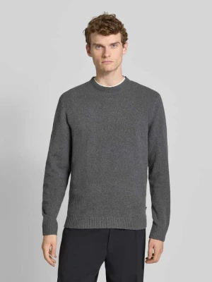 Sweter z dzianiny z kołnierzykiem polo model ‘MAVERICK’ Jack & Jones Premium