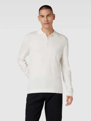 Sweter z dzianiny z kołnierzykiem polo model ‘Nupo’ CINQUE