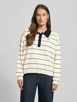 Sweter z dzianiny z kołnierzykiem polo model ‘taige’ Gestuz