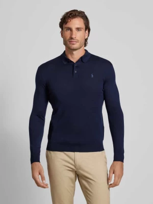 Sweter z dzianiny z kołnierzykiem polo Polo Ralph Lauren