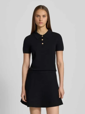 Sweter z dzianiny z kołnierzykiem polo REVIEW