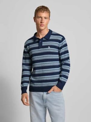 Sweter z dzianiny z kołnierzykiem polo z efektem bouclé REVIEW