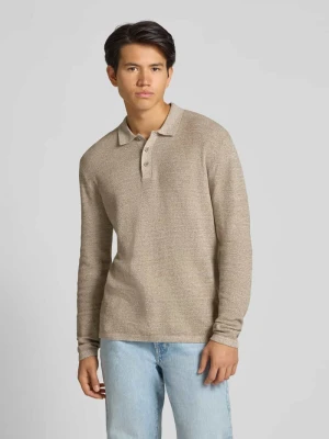 Sweter z dzianiny z kołnierzykiem typu kent jack & jones