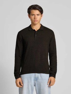 Sweter z dzianiny z kołnierzykiem typu kent jack & jones
