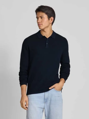 Sweter z dzianiny z kołnierzykiem typu kent jack & jones