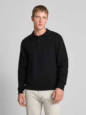 Sweter z dzianiny z kołnierzykiem typu kent model ‘Peter’ Redefined Rebel