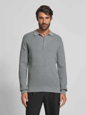 Sweter z dzianiny z kołnierzykiem typu kent OLYMP Level Five