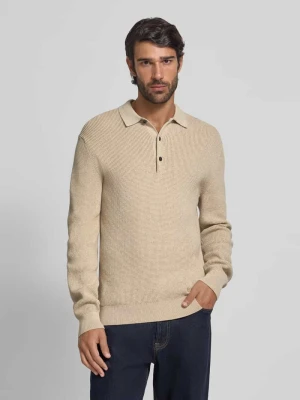 Sweter z dzianiny z kołnierzykiem typu kent OLYMP Level Five