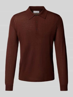 Sweter z dzianiny z kołnierzykiem typu kent Tiger Of Sweden