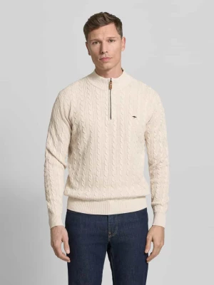 Bluza z kołnierzem o kroju regular fit z czystej bawełny FYNCH-HATTON