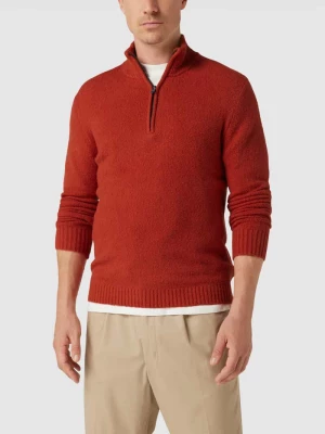 Sweter z dzianiny z krótkim zamkiem błyskawicznym model ‘Ciluca’ CINQUE