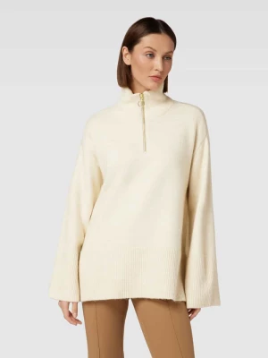 Sweter z dzianiny z krótkim zamkiem błyskawicznym model ‘PHILINE’ Vero Moda
