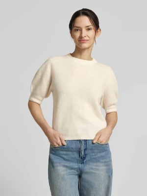 Sweter z dzianiny z mieszanka wełny z alpaki model 'SANIDY' drykorn