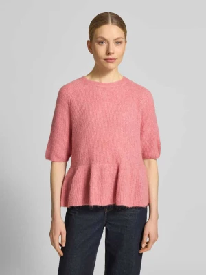 sweter z dzianiny z mieszanka wełny z alpaki model 'Thora' MOS MOSH