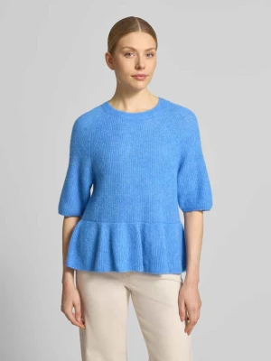 sweter z dzianiny z mieszanka wełny z alpaki model 'Thora' MOS MOSH