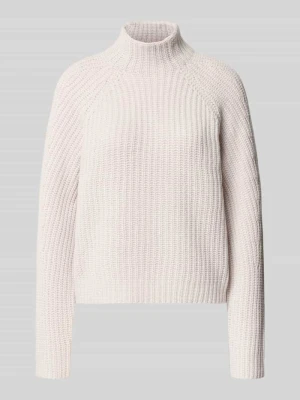 Sweter z dzianiny z mieszanki bawełny i kaszmiru model 'LONA' 0039 italy Gliniany
