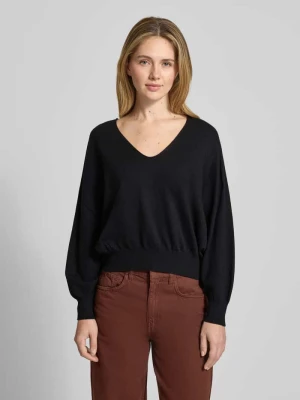 Sweter z dzianiny z mieszanki bawełny i kaszmiru model ‘RISORY’ drykorn