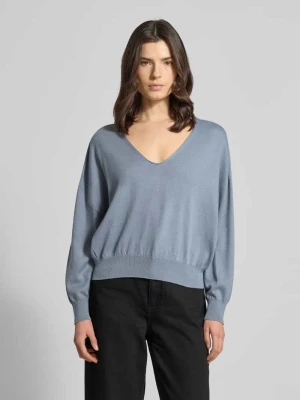 Sweter z dzianiny z mieszanki bawełny i kaszmiru model ‘RISORY’ drykorn