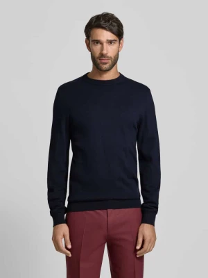 Sweter z dzianiny z mieszanki bawełny i kaszmiru z okrągłym dekoltem MCNEAL