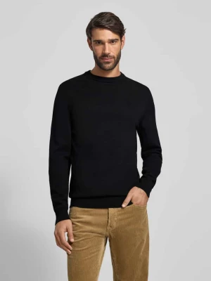 Sweter z dzianiny z mieszanki bawełny i kaszmiru z okrągłym dekoltem MCNEAL