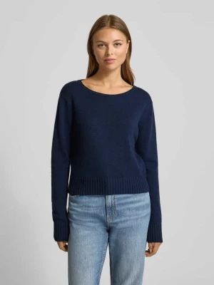 Sweter z dzianiny z mieszanki kaszmiru z okrągłym dekoltem 0039 italy