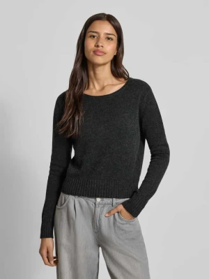 Sweter z dzianiny z mieszanki kaszmiru z okrągłym dekoltem 0039 italy