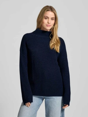 Sweter z dzianiny z mieszanki kaszmiru ze stójką model ‘LONA’ 0039 italy