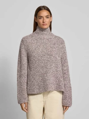 Sweter z dzianiny z mieszanki wełny i bawełny model „VARISA” drykorn