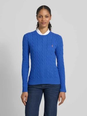 Sweter z dzianiny z mieszanki wełny i kaszmiru model ‘JULIANNA’ Polo Ralph Lauren
