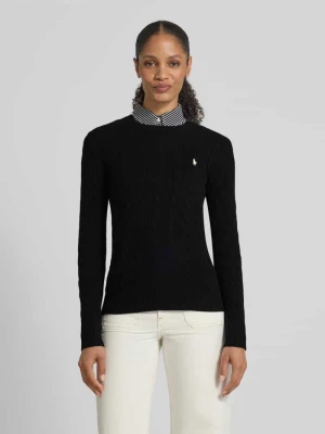 Sweter z dzianiny z mieszanki wełny i kaszmiru model ‘JULIANNA’ Polo Ralph Lauren