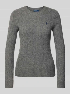 Sweter z dzianiny z mieszanki wełny i kaszmiru model ‘JULIANNA’ Polo Ralph Lauren