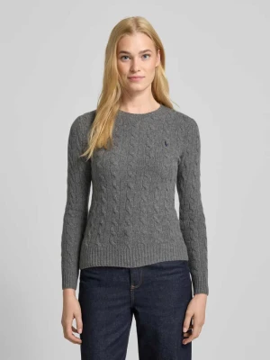 Sweter z dzianiny z mieszanki wełny i kaszmiru model ‘JULIANNA’ Polo Ralph Lauren
